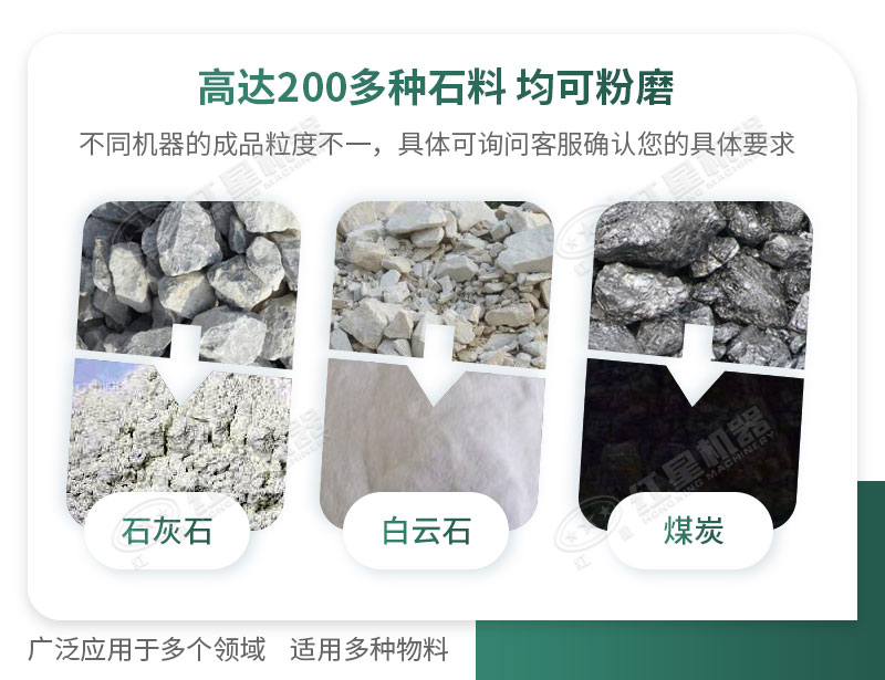 開(kāi)廠如何選擇磨粉機(jī)型號(hào)？磨粉碎機(jī)有哪些型號(hào)？